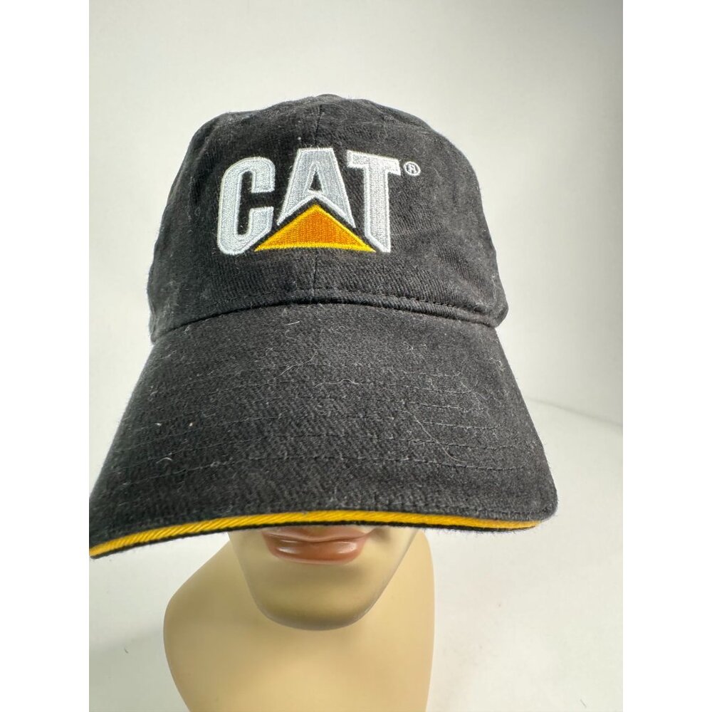Vintage CAT Cashman Equipment Licensed Black Cotton Baseball Cap Adjustable